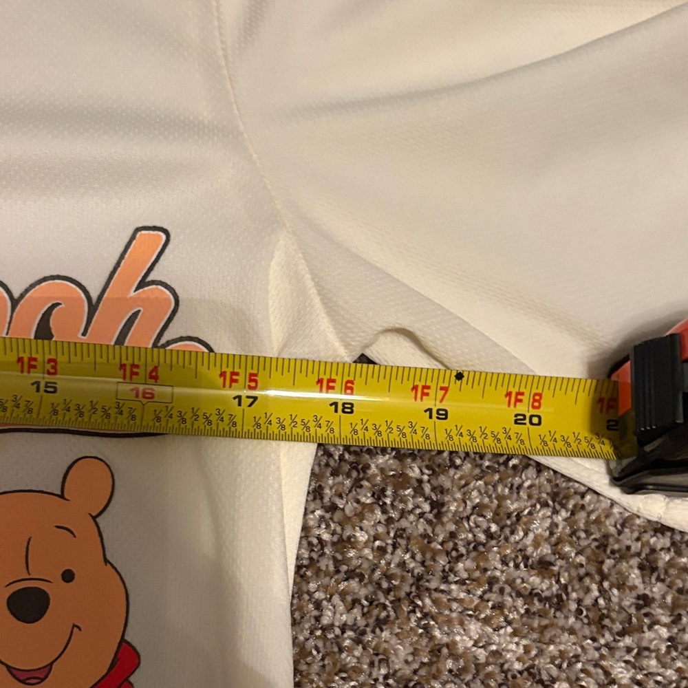 Disney Cream Pooh Baseball Shirt with Red Trim - Picture 4 of 7